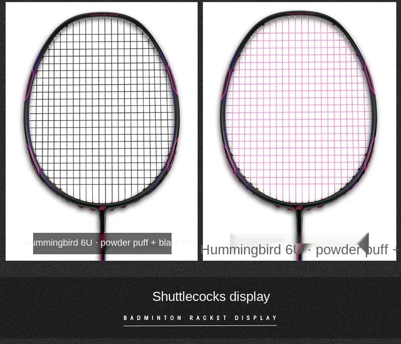 6U Ultralight Carbon Fiber Badminton Racket