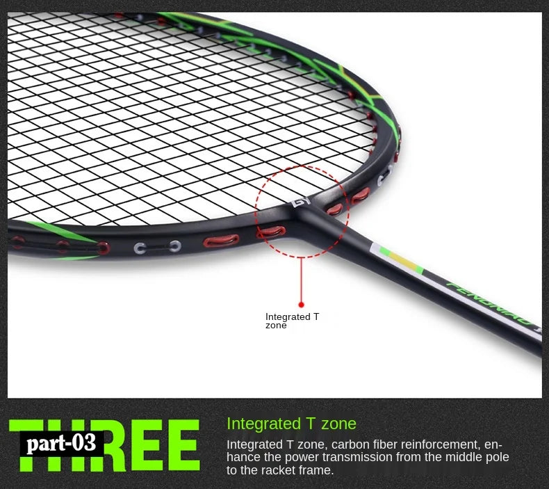 6U Ultralight Carbon Fiber Badminton Racket