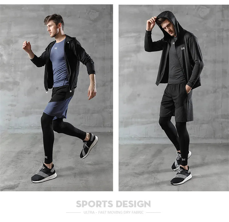 3-Piece Men’s Compression Sportswear Set