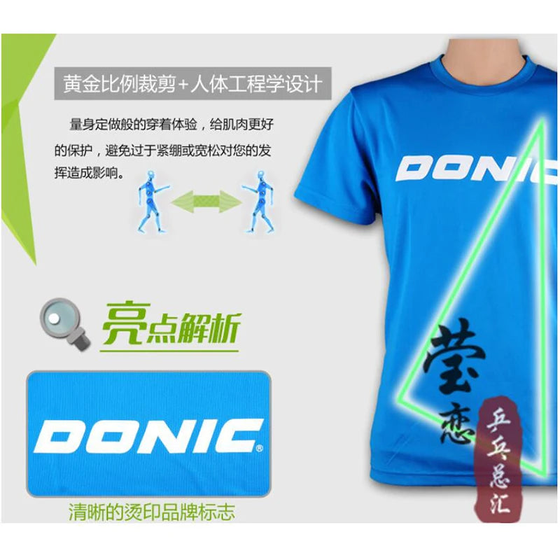 DONIC Unisex Table Tennis T-Shir