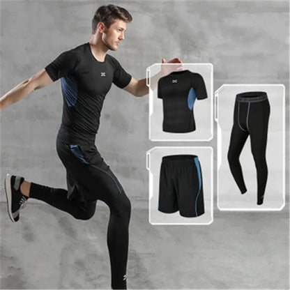 3-Piece Men’s Compression Sportswear Set