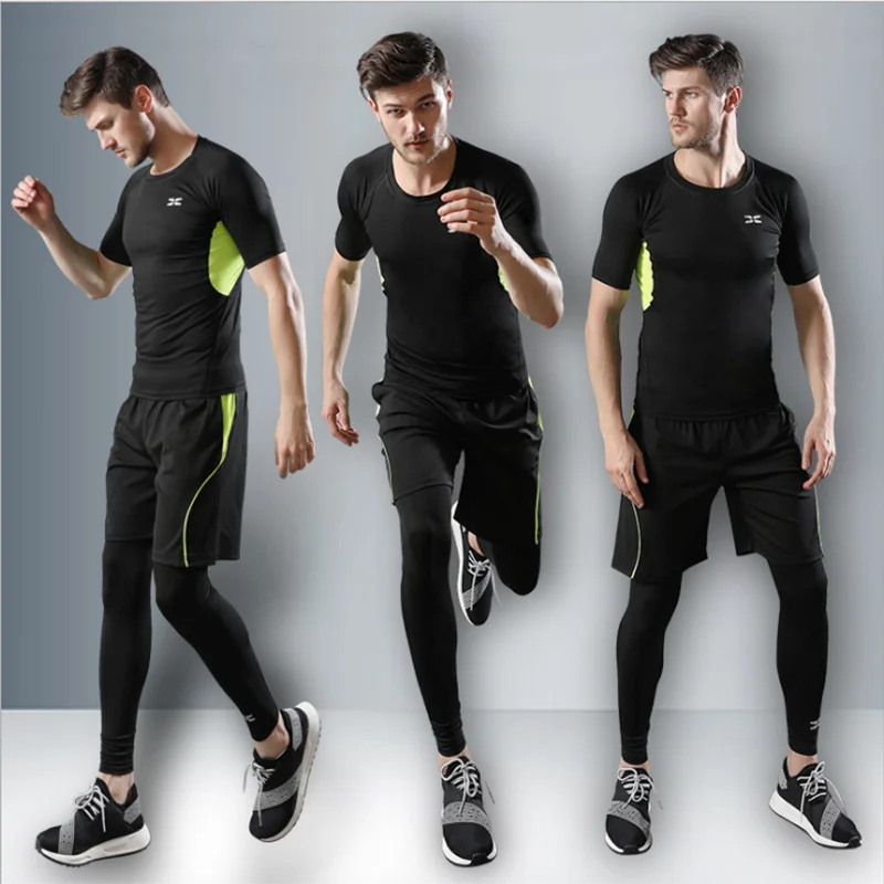 5-Piece Men's Compression Tracksuit Set