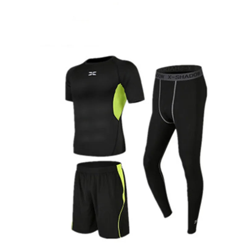 3-Piece Men’s Compression Sportswear Set