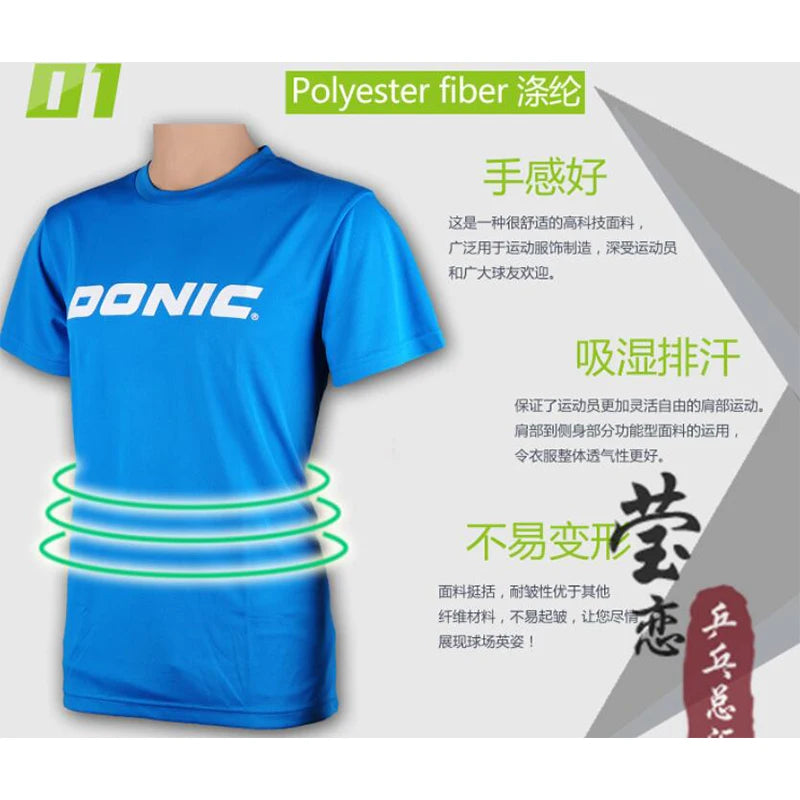 DONIC Unisex Table Tennis T-Shir