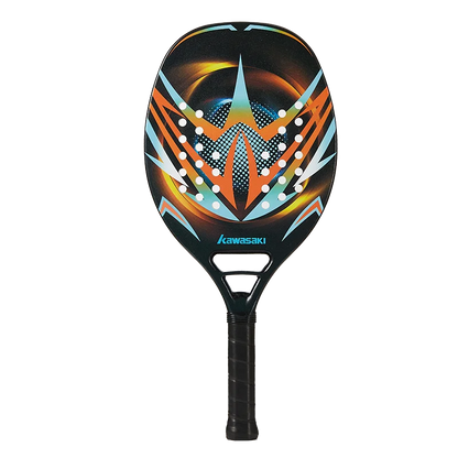 Kawasaki 3K/12K Carbon Fiber Beach Tennis Paddle Racquet with Protective Bag Cover