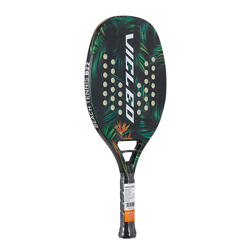 Kawasaki 3K/12K Carbon Fiber Beach Tennis Paddle Racquet with Protective Bag Cover