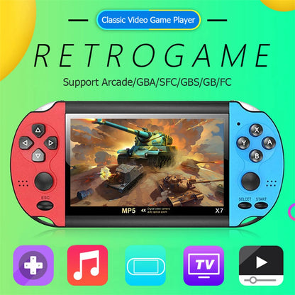 X7 High-Definition Handheld Game Console