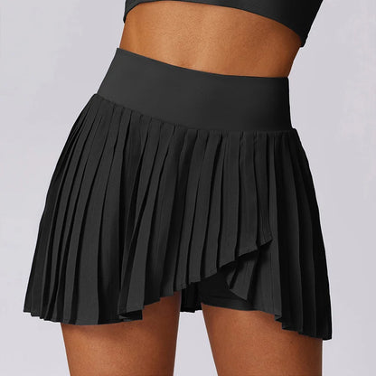 High-Waisted Pleated Tennis Skirt