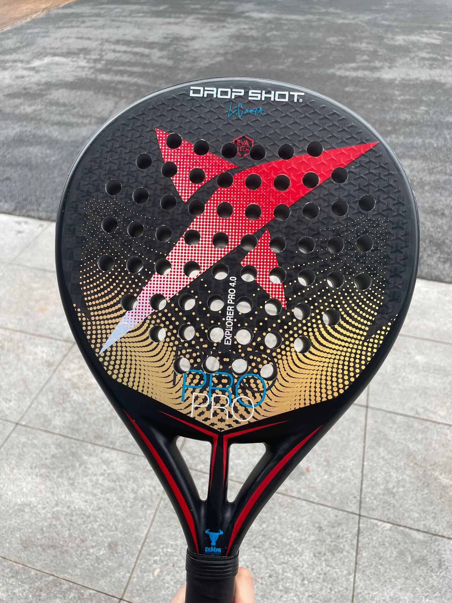 Pro 3D Carbon Padel Racket with 38mm EVA Soft Core & Cover