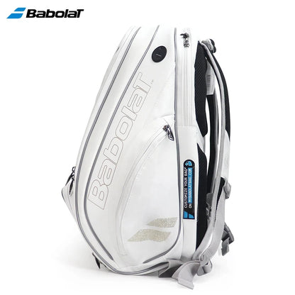 2021 Babolat White Gold WIM Tennis Backpack – Durable 2-Pack Sports Bag