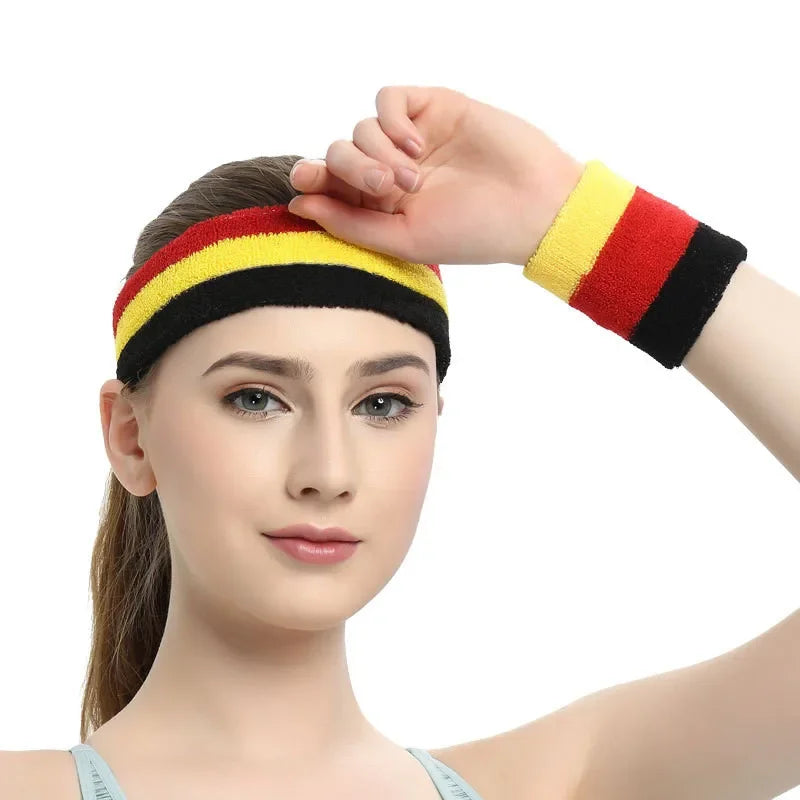 3-Piece Sports Headband Set – High Elasticity Sweatbands for Active Lifestyles