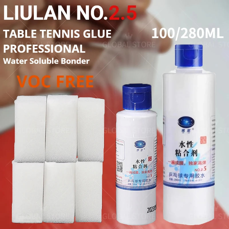 Liulan Blue Waterbased Glue 100ml ITTF Approved NO-V.O.C