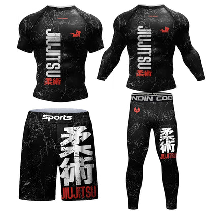 Jiu Jitsu 4-Piece Rashguard Set