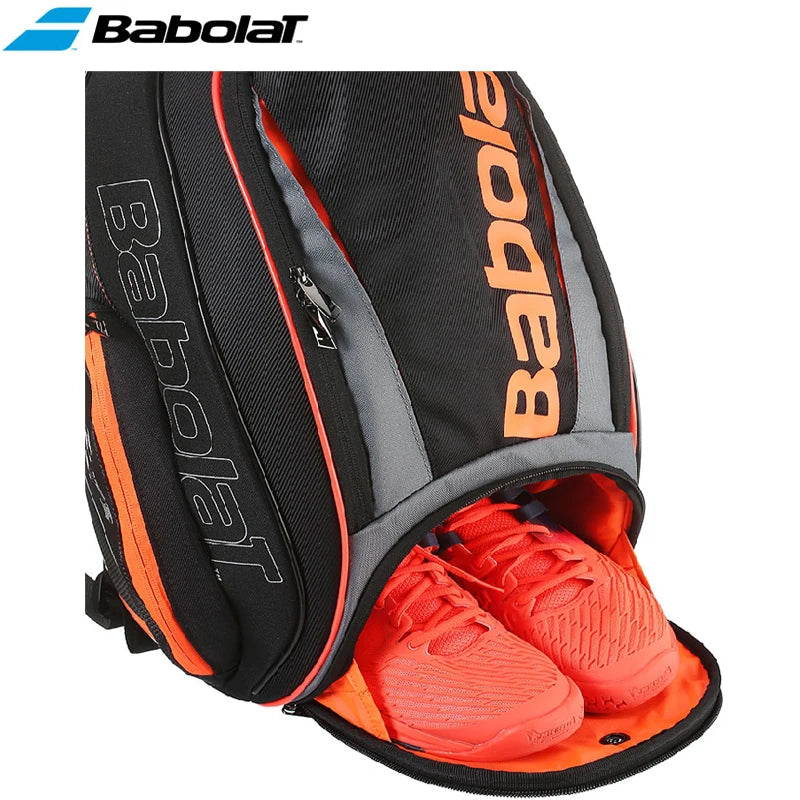 Babolat Classic Fluorescent Orange Tennis Backpack – Unisex Racket Sports Bag