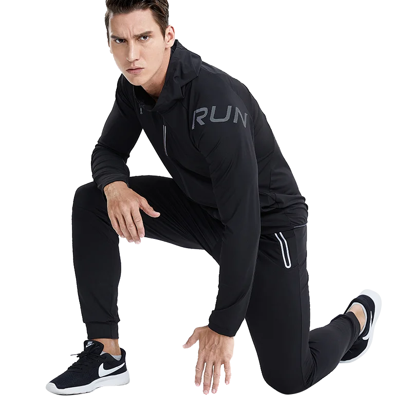 3-Piece Men's Performance Compression Tracksuit Set for Fitness and Training