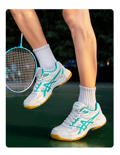 Couples Padel and Badminton Shoes – Breathable Non-Slip Sneakers