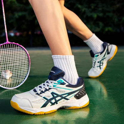 Couples Padel and Badminton Shoes – Breathable Non-Slip Sneakers