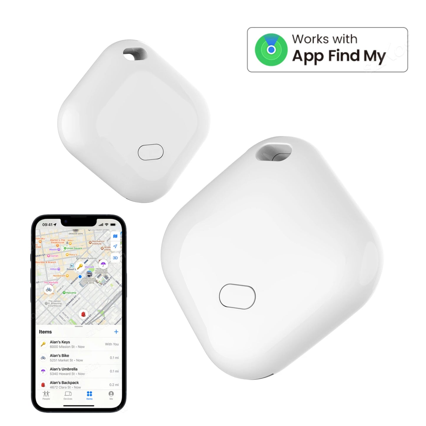 Smart Bluetooth GPS Tracker Work with Apple