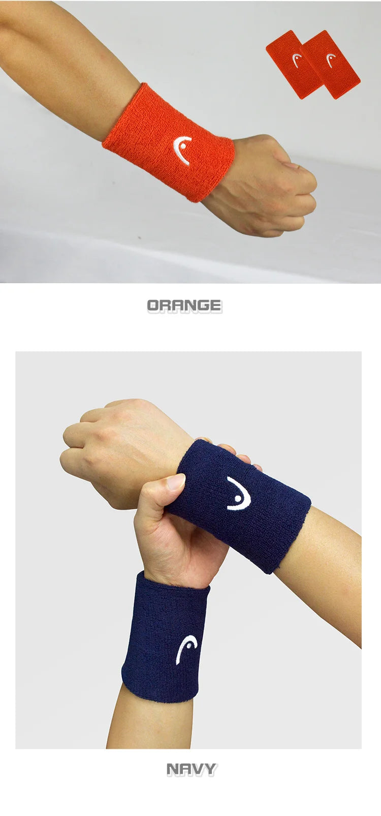 Original HEAD Tennis Wristband – Comfortable Cotton Sport Wristband