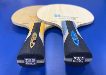 729 Friendship Yellow and Blue ALC Table Tennis Blade 5 Wood 2 AD Arylate Carbon