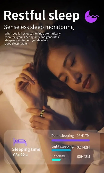 Smart Health Ring – Waterproof for iOS and Android