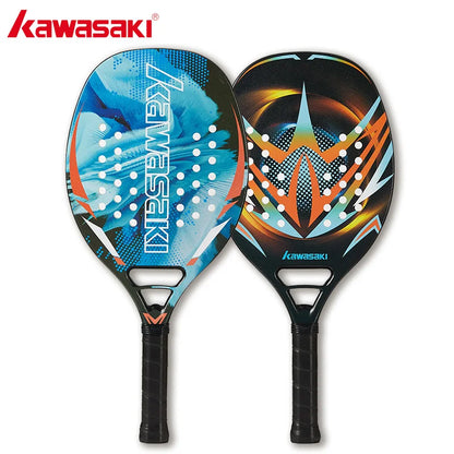 Kawasaki 3K/12K Carbon Fiber Beach Tennis Paddle Racquet with Protective Bag Cover