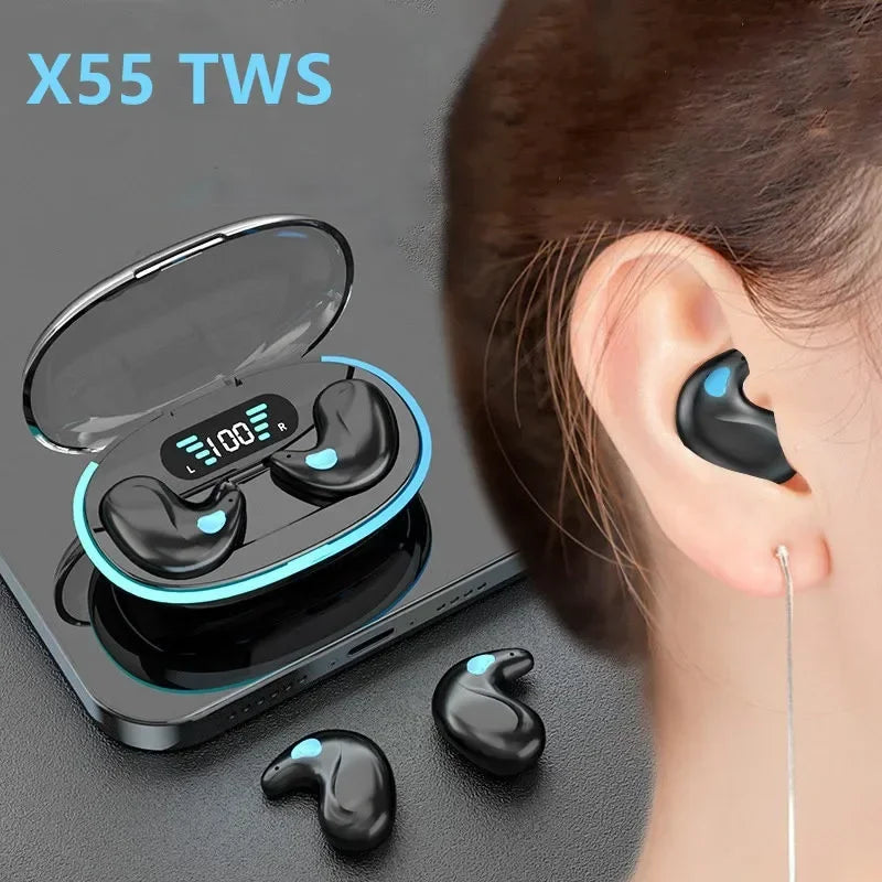 X55 TWS Wireless Mini Headphones