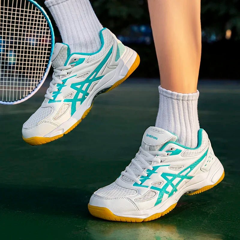 Couples Padel and Badminton Shoes – Breathable Non-Slip Sneakers