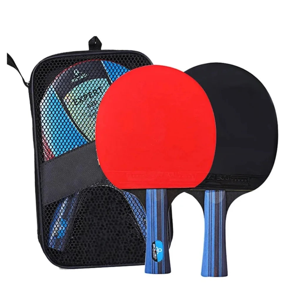 Professional 5/6 Star Table Tennis Racket Set (2PCS)