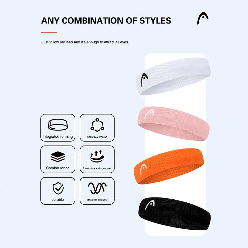 HEAD Tennis Performance Hairbands for Men and Women