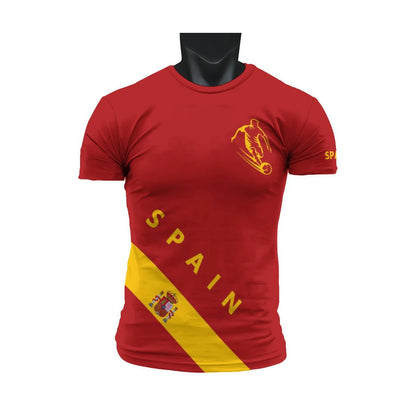 Spain Oversized Men’s T-Shirt – Flag Fan Jersey for Padel