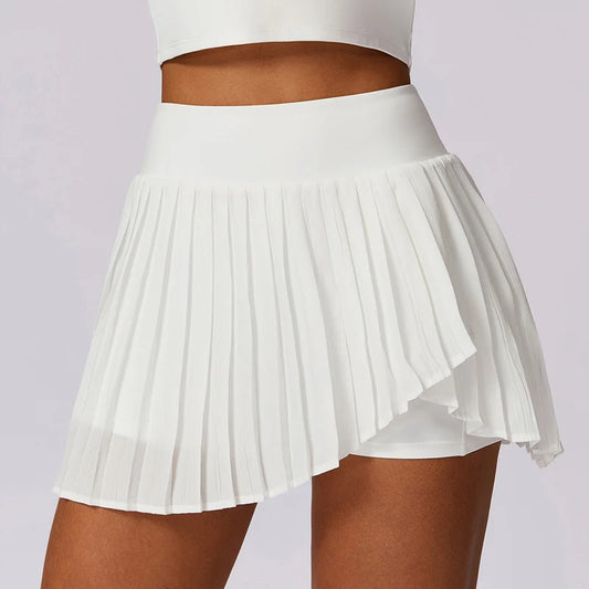 High-Waisted Pleated Tennis Skirt