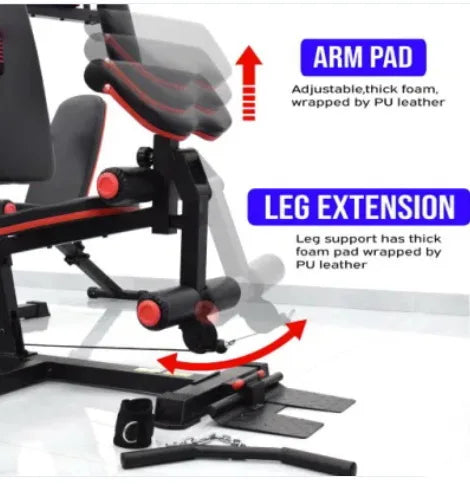 Four-Station Squat Rack Home Gym