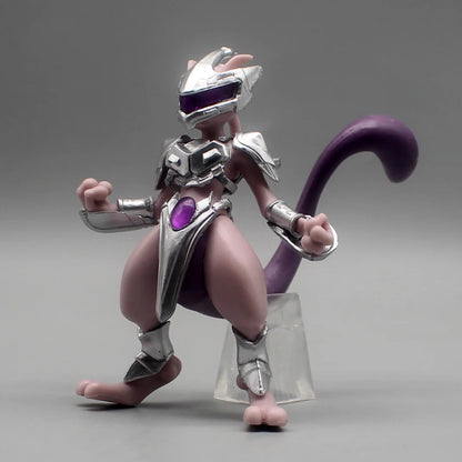 11cm Mewtwo in Steel Armor Anime Action Figure