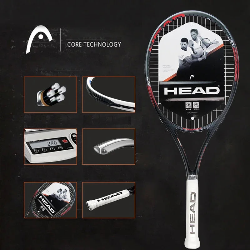 HEAD Carbon Composite Tennis Racket with Carry Bag