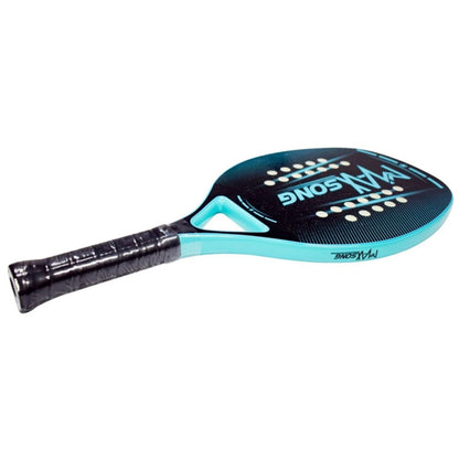 2024 Professional Full Carbon Beach Tennis Paddle Racket with Soft EVA Face & Bag