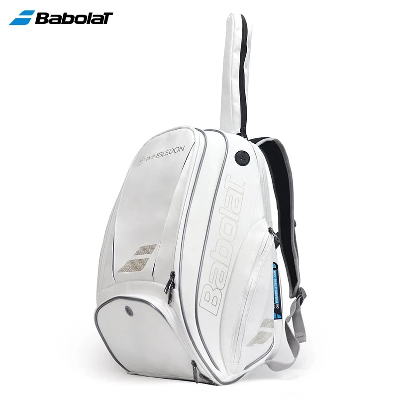 2021 Babolat White Gold WIM Tennis Backpack – Durable 2-Pack Sports Bag