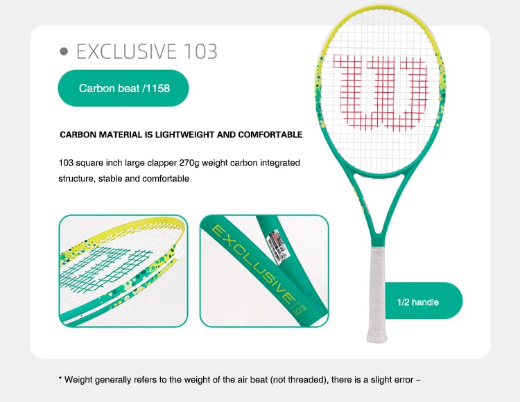 Wilson Carbon Alloy Tennis Racket for Adults