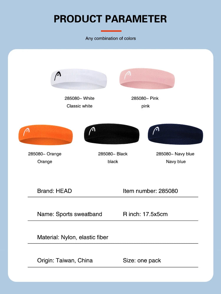 HEAD Tennis Performance Hairbands for Men and Women