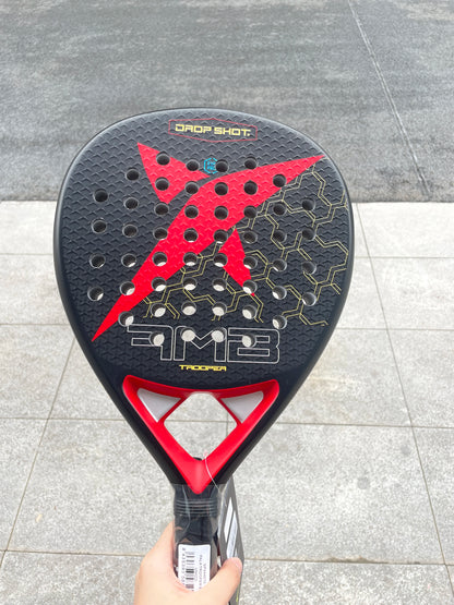 Pro 3D Carbon Padel Racket with 38mm EVA Soft Core & Cover