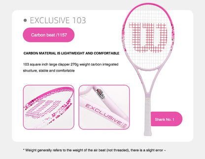 Wilson Carbon Alloy Tennis Racket for Adults