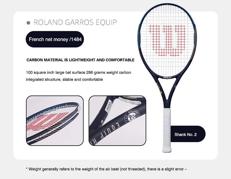 Wilson Carbon Alloy Tennis Racket for Adults