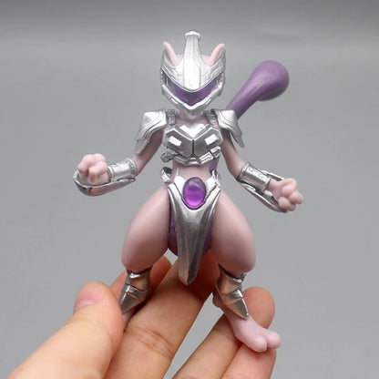 11cm Mewtwo in Steel Armor Anime Action Figure